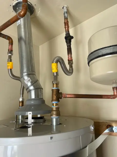 Water heater installation and plumbing repair in West Towson